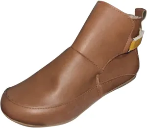 AMDBEL Brown Boots Women Fall, Winter Boots for Women 2023, Boots for Women Ankle Booties Sexy Vintage Retro Short Western Boots Casual Dressy Comfortable Flat Booties