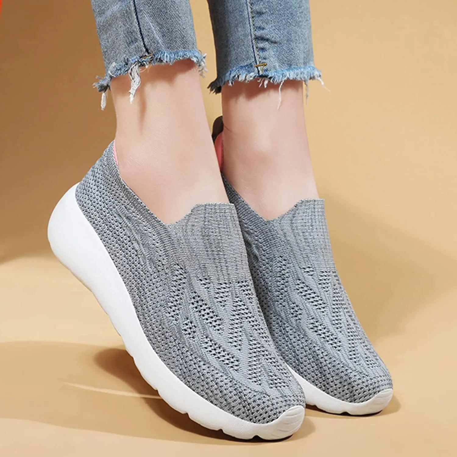 Arch Support Platform Sneakers for Women Platform Thick Sole Classic Rubber Sole Shoes Sparkly Shoe for Women