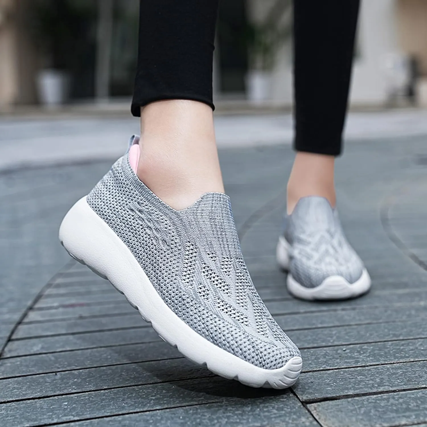 Arch Support Platform Sneakers for Women Platform Thick Sole Classic Rubber Sole Shoes Sparkly Shoe for Women