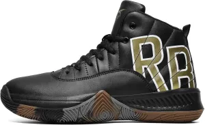 ASHION Mens Basketball Shoes High Top Streetball Lightweight Outdoor Sneakers Cushioning Shoes for Sport Athletic Fitness