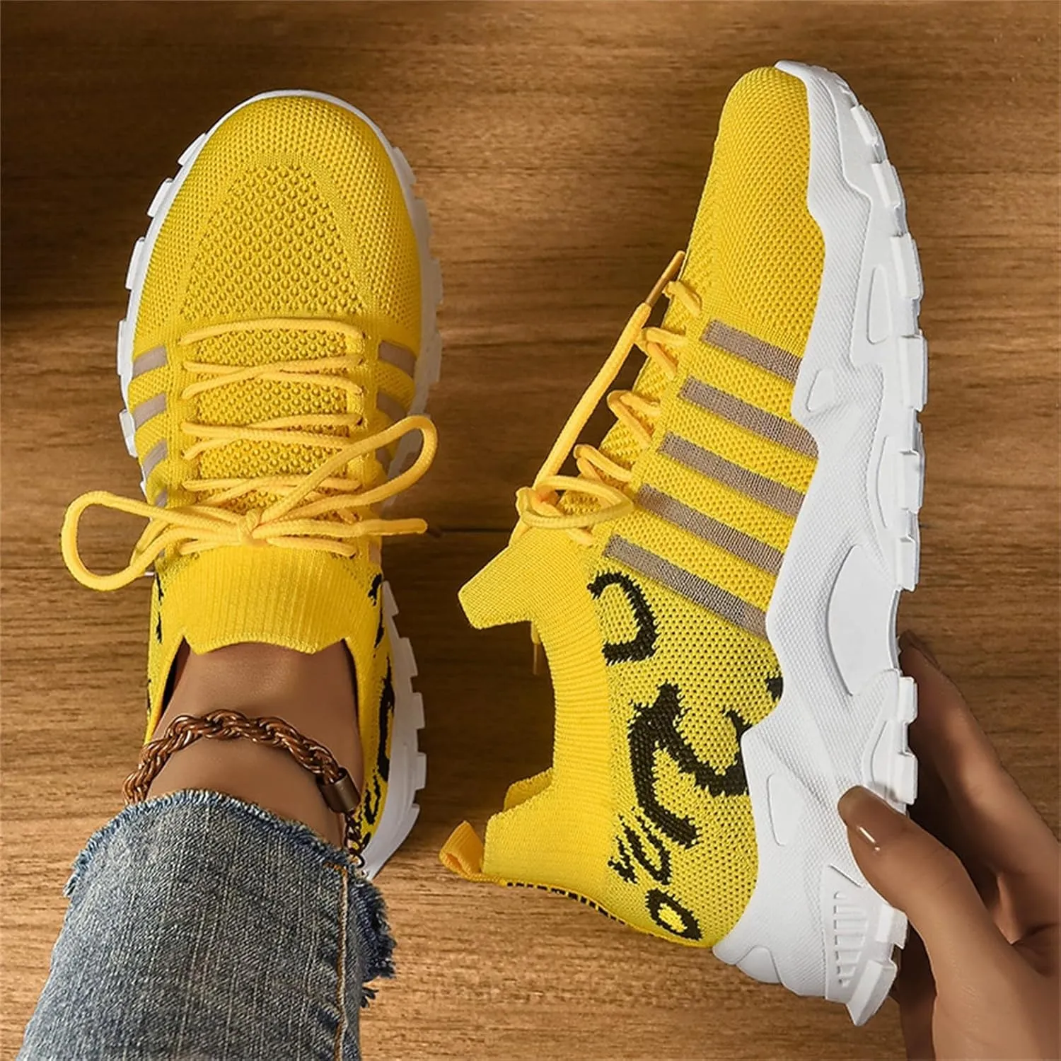 Athletic Shoes for Women Platform Breathable Mesh Sneakers Casual Comfortable Non Slip Summer Walking Sport Shoes