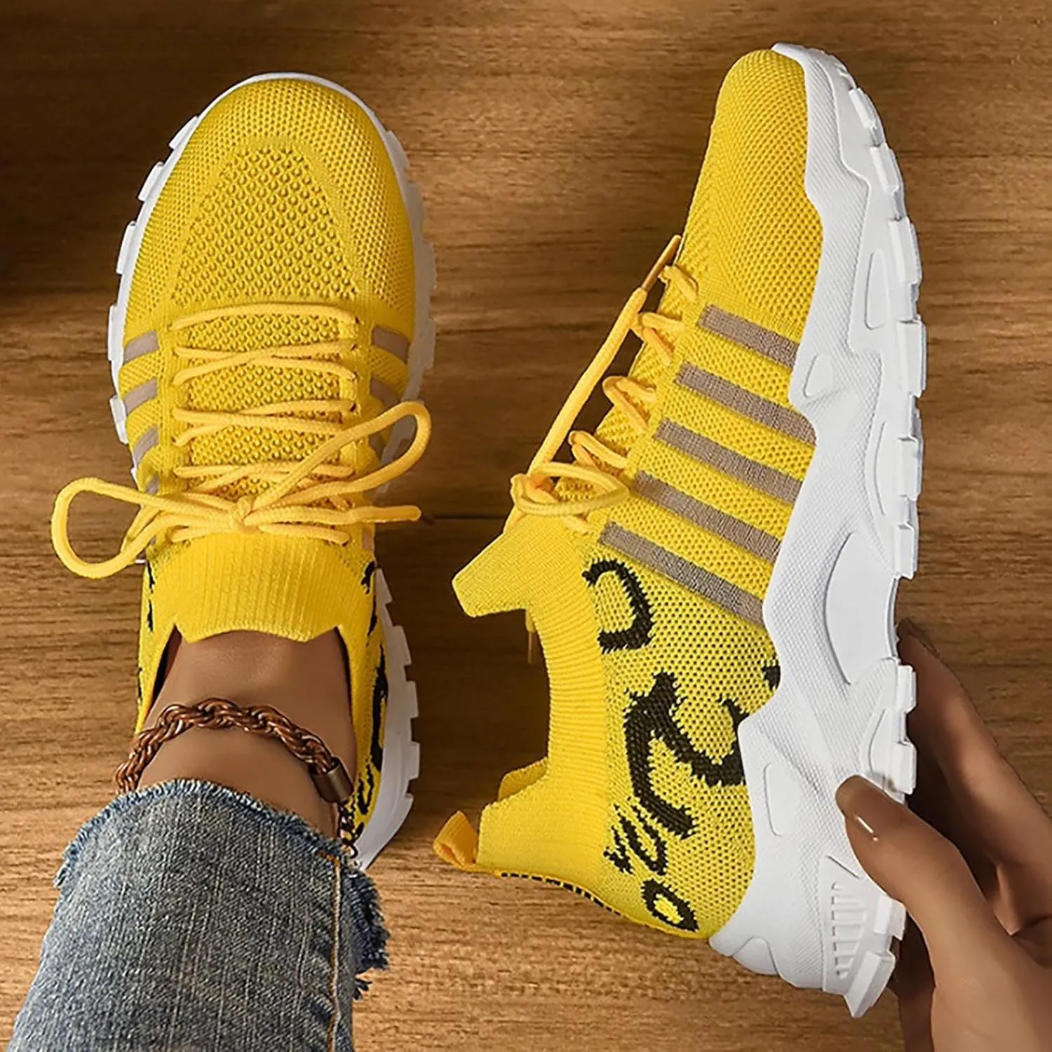 Athletic Shoes for Women Platform Breathable Mesh Sneakers Casual Comfortable Non Slip Summer Walking Sport Shoes