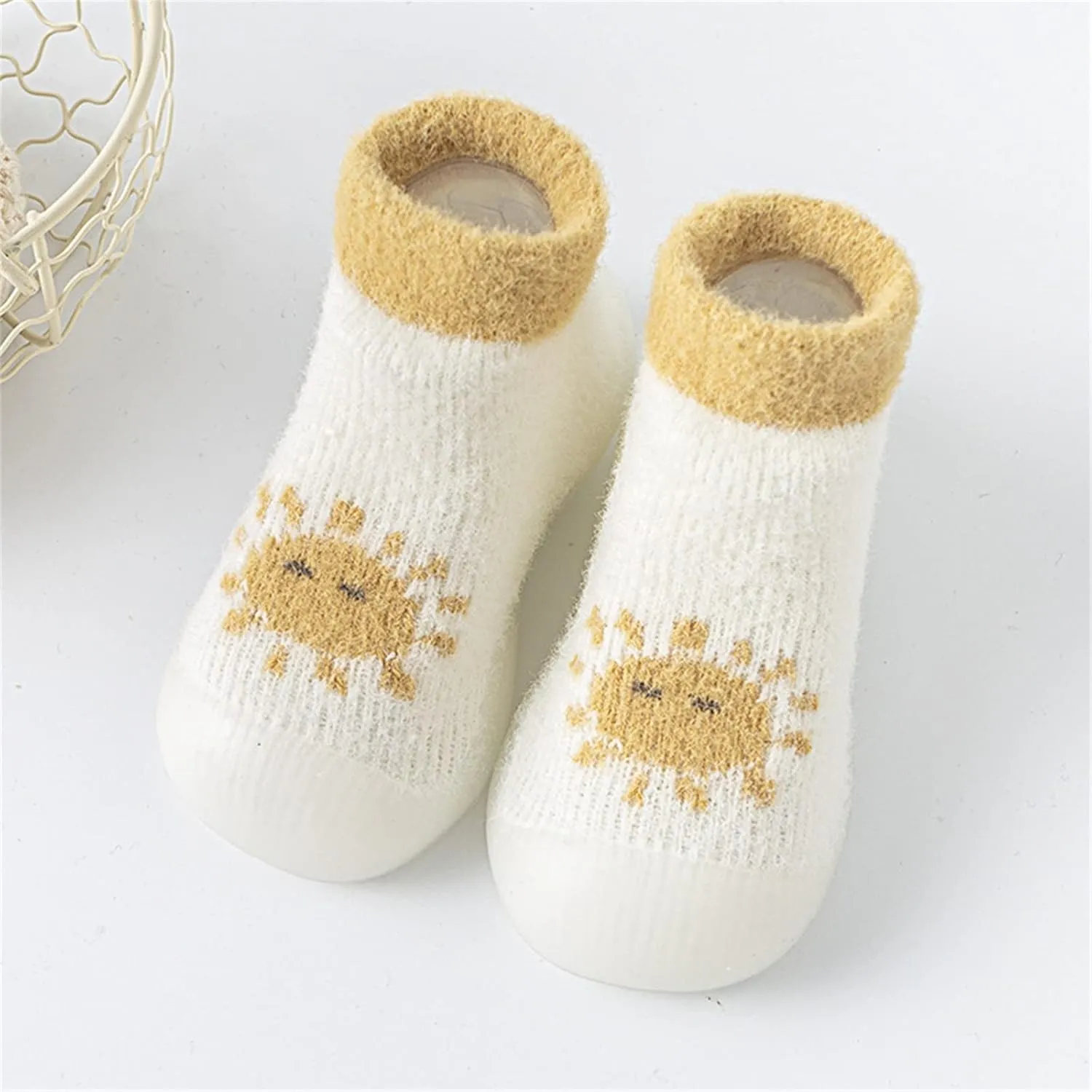 Baby Shoes,Baby Shoes Sock Shoes Non-Slip First Walker Floor Shoes Breathable Home Kids Shoes 0-3 Years