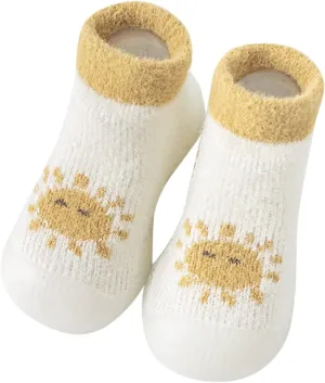 Baby Shoes,Baby Shoes Sock Shoes Non-Slip First Walker Floor Shoes Breathable Home Kids Shoes 0-3 Years