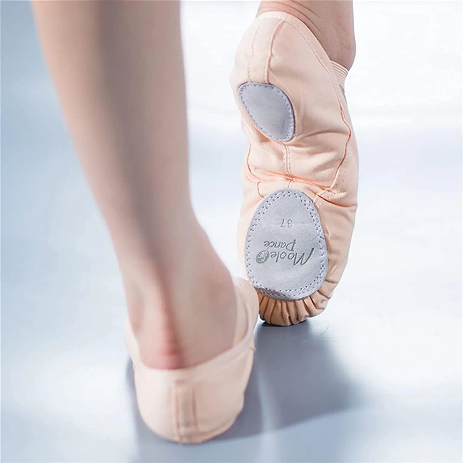 ballet flats, Ballet Slippers 2 Pairs Ballet Shoes Kids Dance Slippers Point Shoes Ballet Exercise Girls Soft Ballet Flats Split Sole Basic Canvas Dance Shoes (Color : Pink, Size : 45 EU) ( Color : Pi