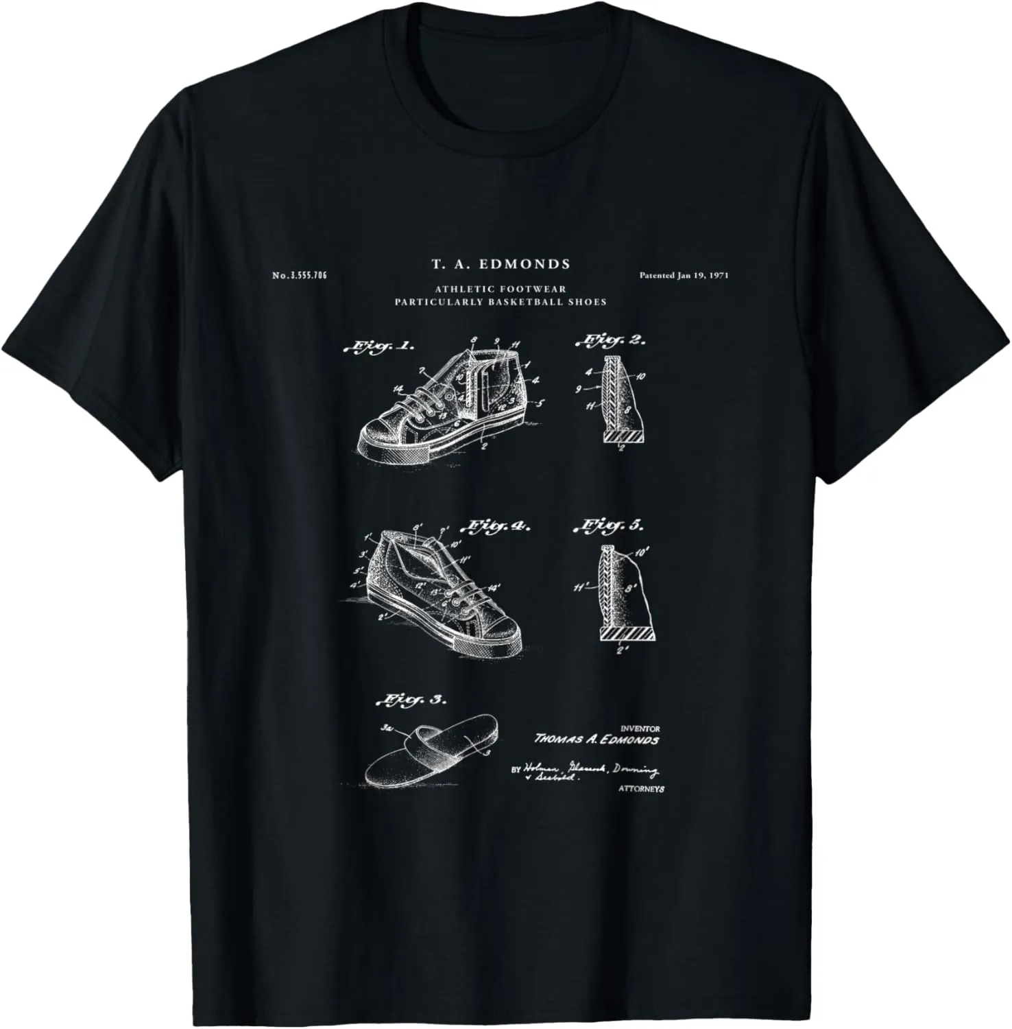 Basketball Shoes Patent - sports T-Shirt