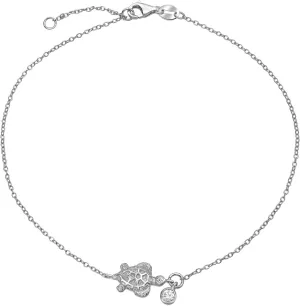 Bling Jewelry Nautical Stardust Dangle Charm Conch Seashell Anklet Ankle Bracelet For Women .925 Sterling Silver 9 10 Inch Extender