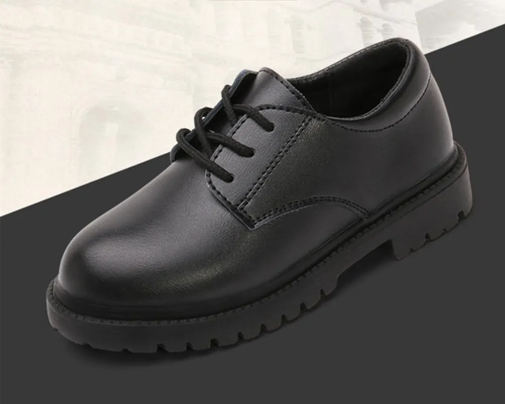 Boys' Classic Lace-Up Oxford Dress Shoes for School, Church, Wedding, Performance