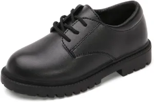 Boys' Classic Lace-Up Oxford Dress Shoes for School, Church, Wedding, Performance