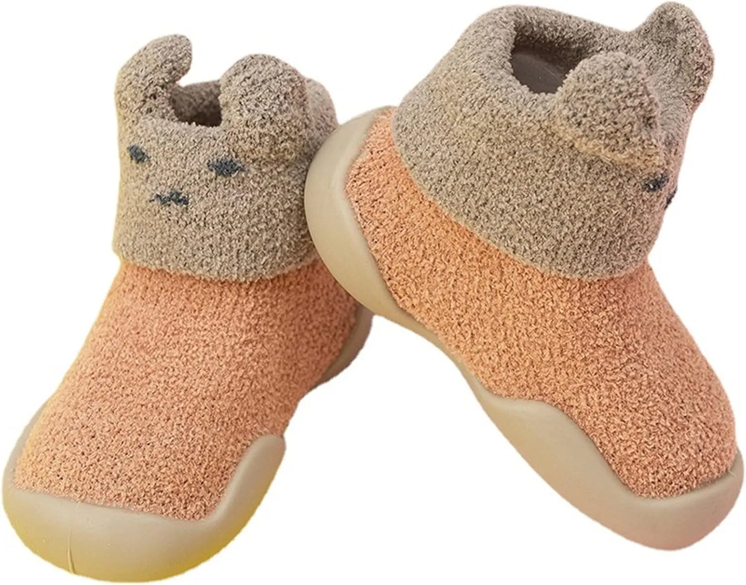 Boys Shoes Size 1, 0-3 Years Kids Newborn Baby Boys Girls Sock Shoes Cute Cartoon Warm Thickened First Walking Shoes
