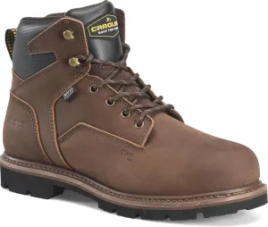 Carolina Mens 6" Waterproof Steel Toe Work Boot, Brown - 10 2E