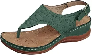 Cathalem Flat Sandals for Women, Orthopedic Sandals for Women Arch Support Flip Flops Comfy Lightweight Sandals