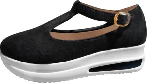 Cathalem Sandals for Women Dressy, Womens Summer Sandals 2024 Close Toed Platform Sandals Shoes Wedges Ankle Buckle Sandals