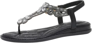 Cathalem Summer Sandals for Women 2024 Women Wedge Heel Sandals Flat Slippers Casual Beach Indoor Outdoor Shoes