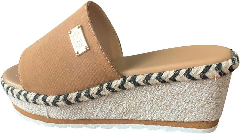 Cathalem Wedge Sandals for Women Fashion Casual Sandals Platform Summer High Heels Open Toe Espadrilles Sandals Slip on Shoes Women
