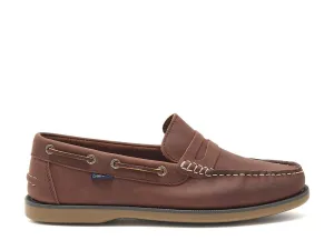 Chatham Leather Loafers For Men - Shanklin in Burgundy, 6-15