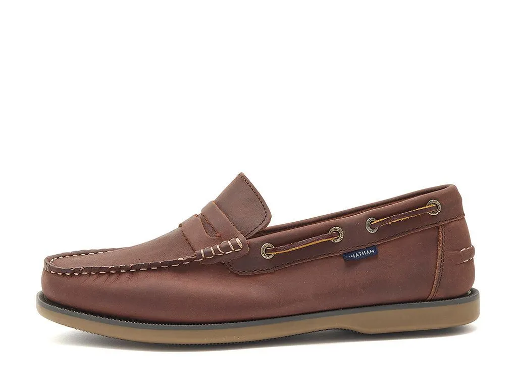 Chatham Leather Loafers For Men - Shanklin in Burgundy, 6-15