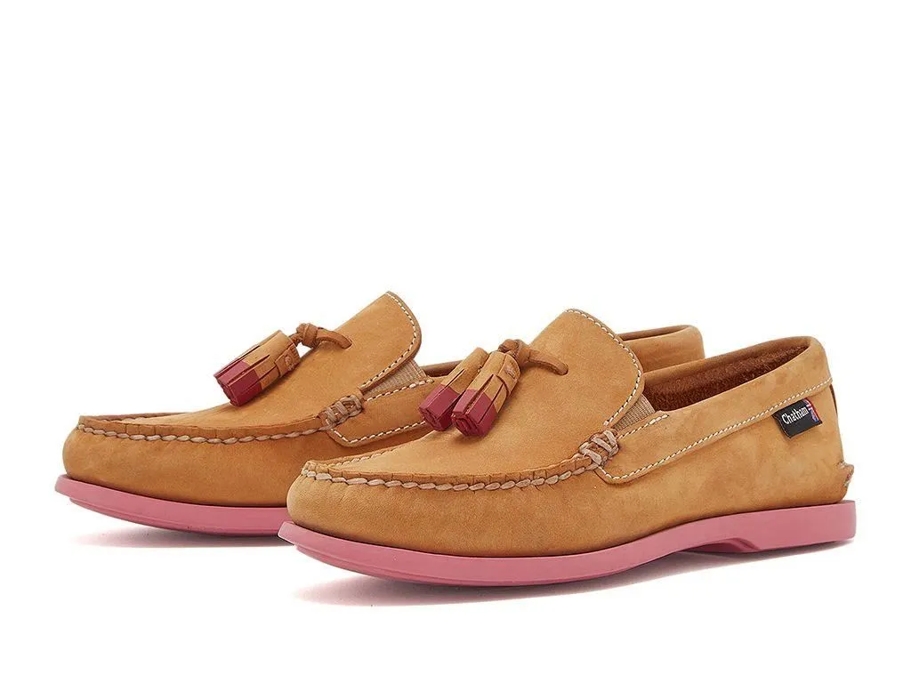 Chatham Women's Crete G2 Nubuck Tassel Loafers in 2 Colour Options 3 to 9