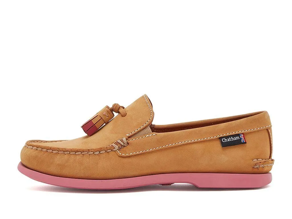 Chatham Women's Crete G2 Nubuck Tassel Loafers in 2 Colour Options 3 to 9