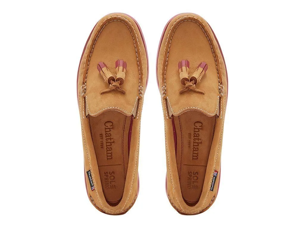 Chatham Women's Crete G2 Nubuck Tassel Loafers in 2 Colour Options 3 to 9