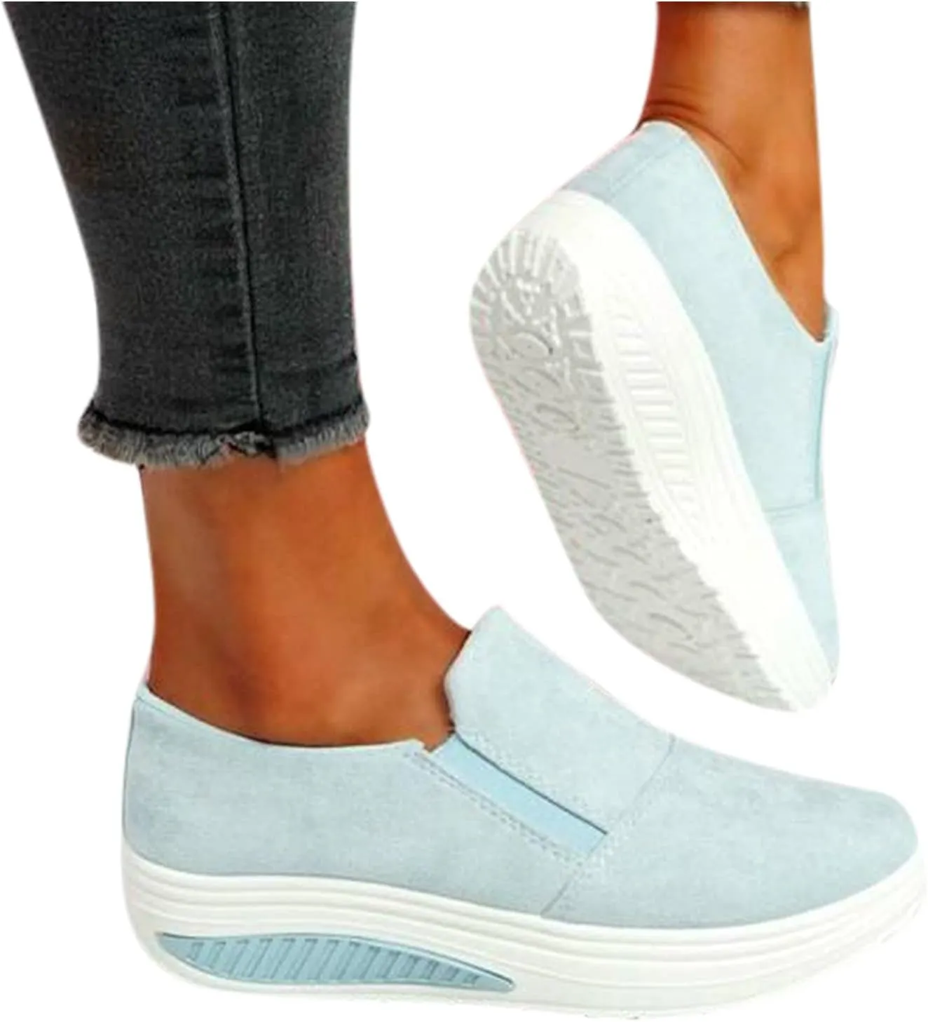 Comfortable White Sneakers for Women Arch Support Trendy Slip On Shoes for Women 2023 Womens Running Sneakers 7.5 Casual Sneakers Women Platform Tenis OrtopDicos para Mujeres