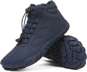 FLIOZY Mens and Womens Non-Slip Winter Shoes Waterproof Warm Outdoor Barefoot Shoes Hiking Boots