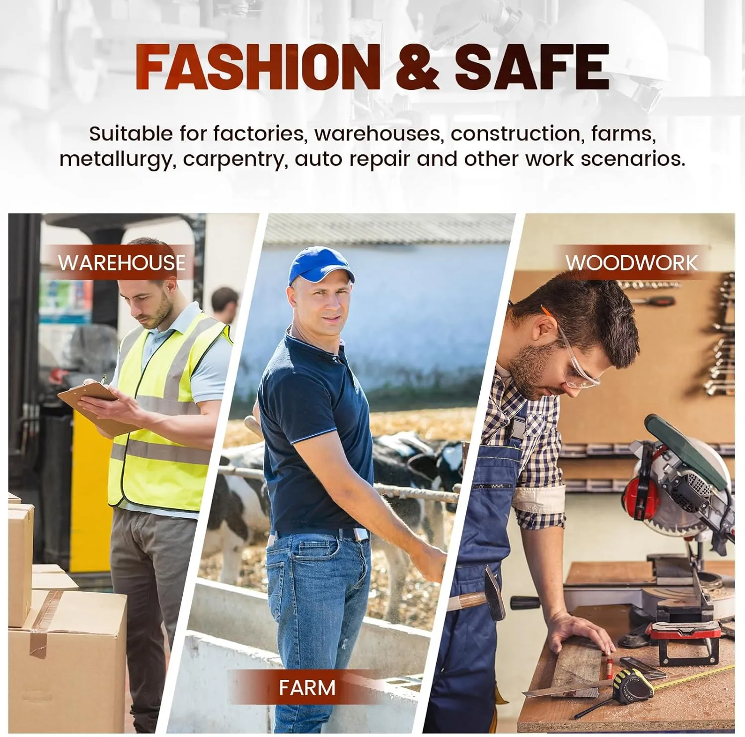 Furuian Steel Toe Shoes for Men Safety Shoes for Men Casual Dress Work Sneakers Lightweight Steel Toe Work Sneakers Comfortable Safety Tennis Oxfords