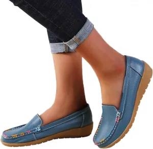 Gibobby Summer Sandals for Women Flats Shoes Slip on Shoes Comfortable Closed Toe Loafers Dress Shoes for Women Shoes Flats