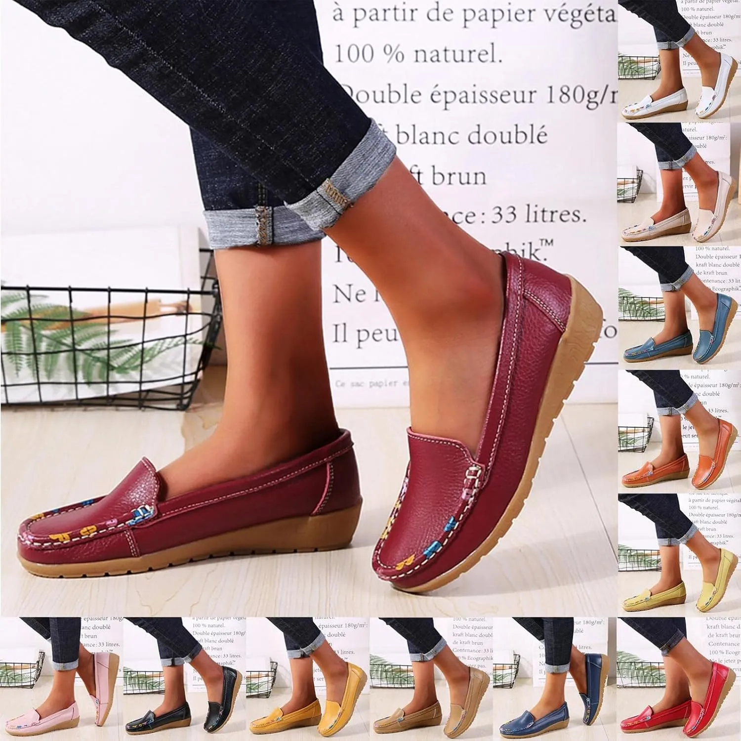 Gibobby Summer Sandals for Women Flats Shoes Slip on Shoes Comfortable Closed Toe Loafers Dress Shoes for Women Shoes Flats