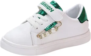 Girls Tennis Running Shoes Fashion Lightweight Athletic Walking Sneakers Children Flat Sport Shoes for Little Girls