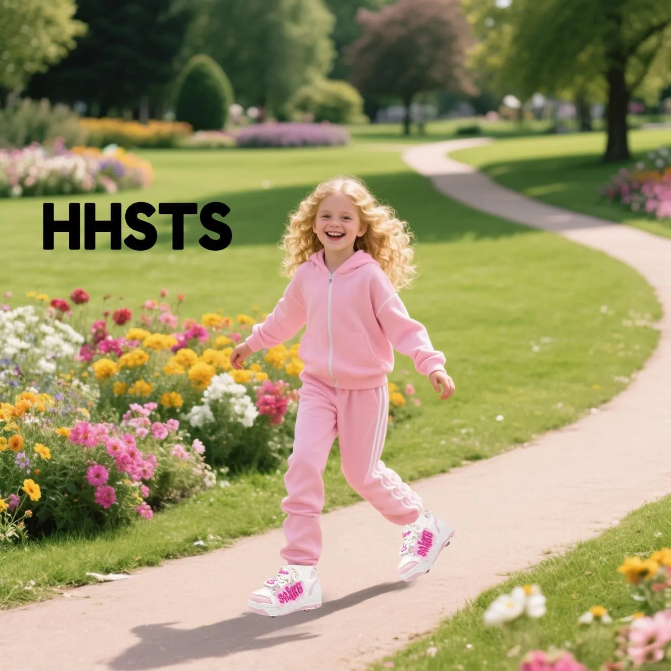 HHSTS Roller Skate Shoes for Kids Boys Girls Upgraded Fashion Sneakers with Detachable 4-Wheels for Kid Sport Shoes Christmas Birthday Gifts