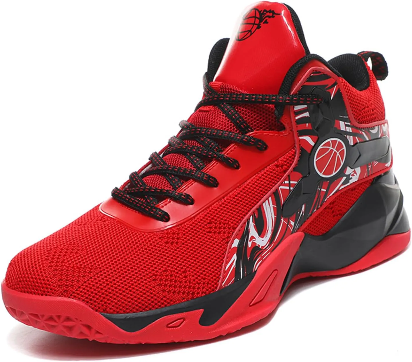 High Top Mens Basketball Shoes Lightweight Fashion Outdoor Sports Shoes Unisex Sneakers Breathable Non Slip Basketball Shoes