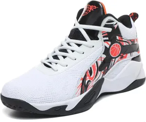 High Top Mens Basketball Shoes Lightweight Fashion Outdoor Sports Shoes Unisex Sneakers Breathable Non Slip Basketball Shoes