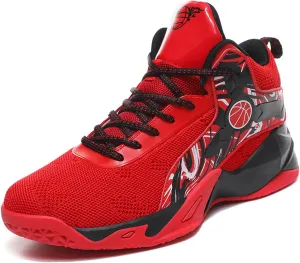 High Top Mens Basketball Shoes Lightweight Fashion Outdoor Sports Shoes Unisex Sneakers Breathable Non Slip Basketball Shoes