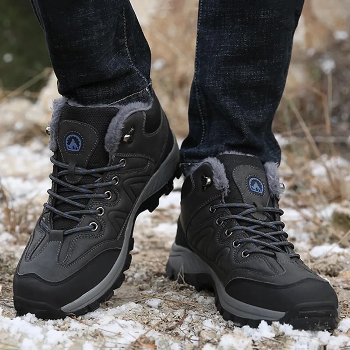 Hiking Shoes Mens Waterproof Mountain Trekking Shoes Men Breathable Walking Shoes Outdoor Sports Winter Boots