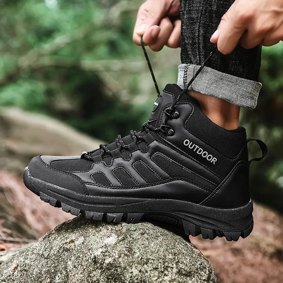 Hiking Shoes Mens Waterproof Mountain Trekking Shoes Women Breathable Walking Shoes Outdoor Sports Winter Boots