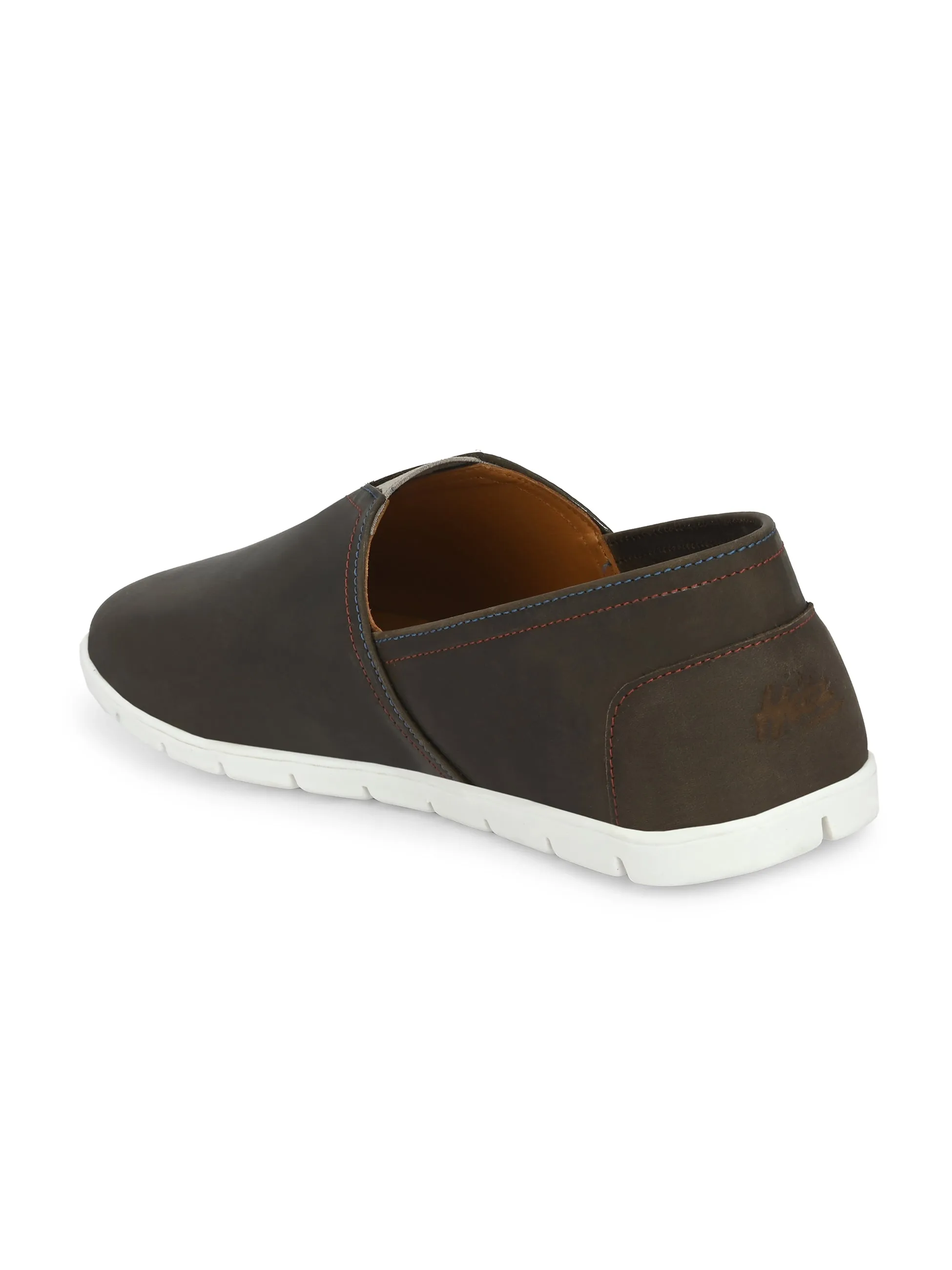 Hitz Men's Coco Leather Slip On Casual Shoes