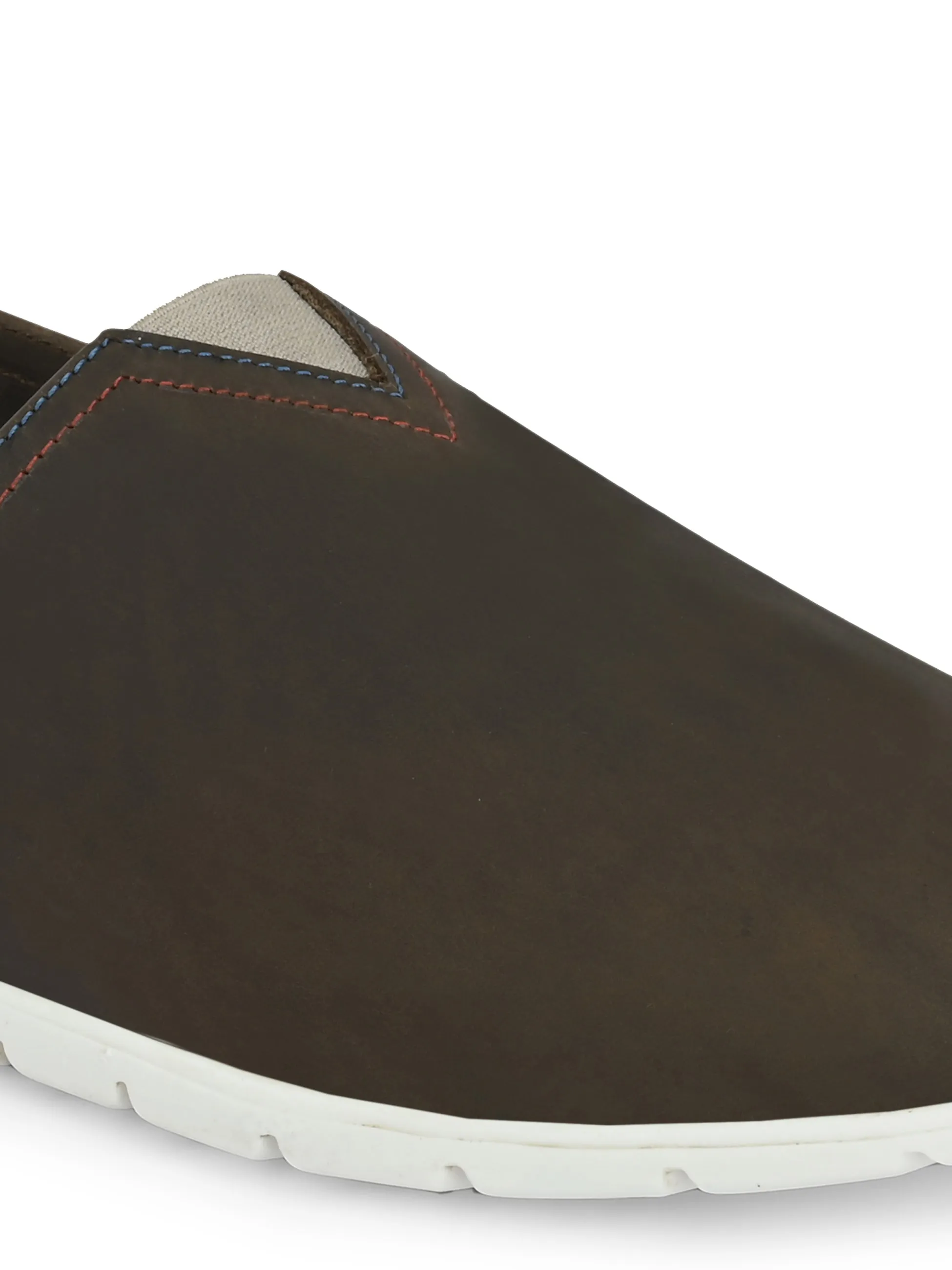 Hitz Men's Coco Leather Slip On Casual Shoes
