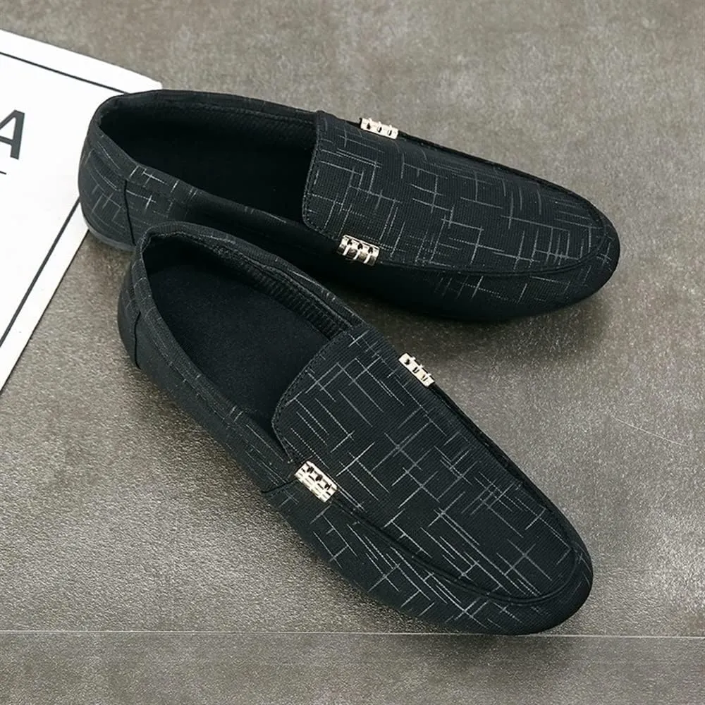 HOOENG Mens Loafers Venetian Loafers Simple Lightweight Leather Resistant Lightweight Flexible Classic Slip On