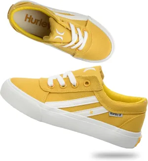 Hurley Boardy Kids Lace Up Canvas Sneakers ?C Low Cut Skateboarding Shoes for Kids, Sports Shoes for Boys and Girls