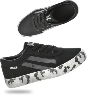 Hurley Boardy Kids Lace Up Canvas Sneakers ?C Low Cut Skateboarding Shoes for Kids, Sports Shoes for Boys and Girls
