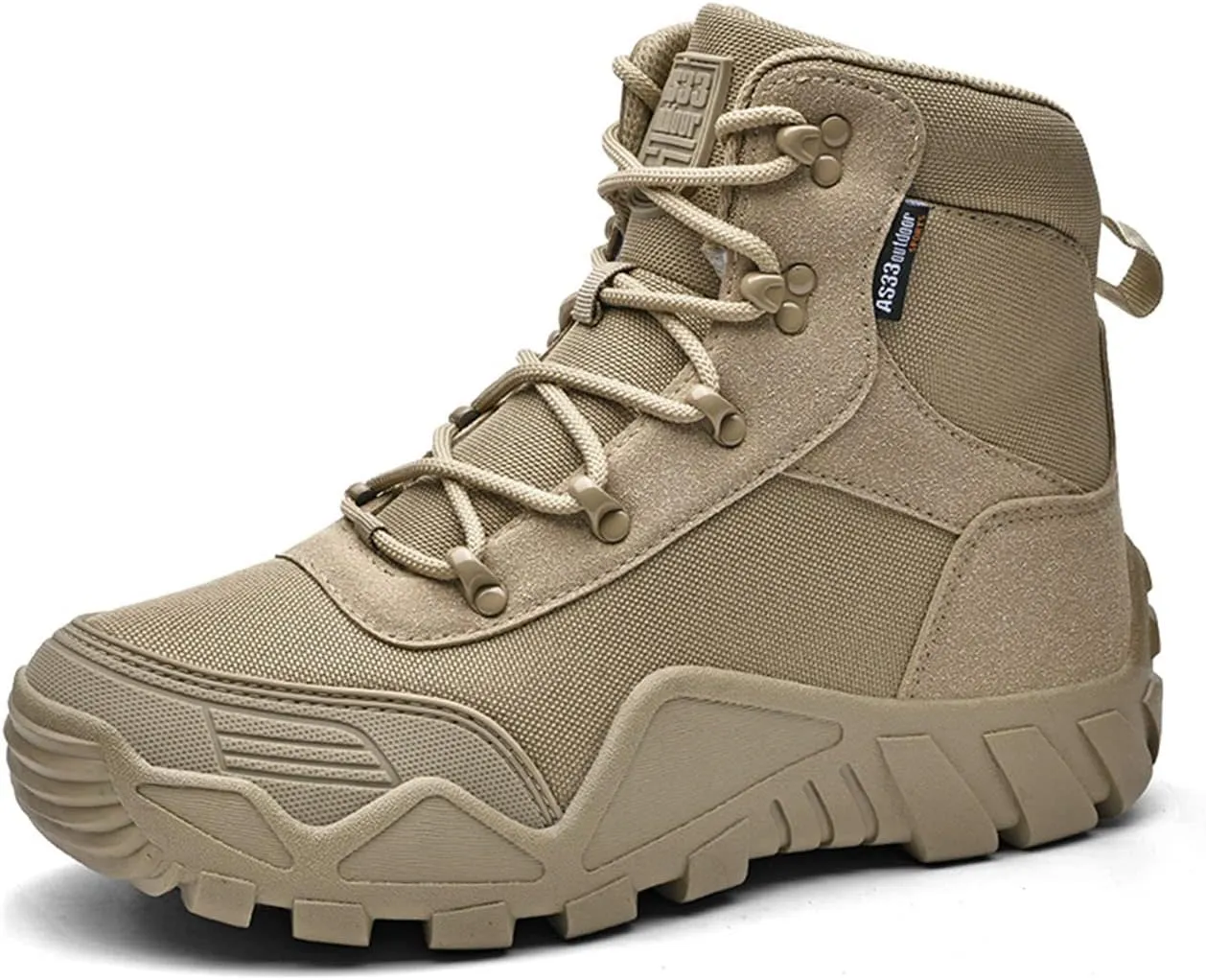 Kervaky Men's Military Tactical Boots Work Boots Outdoor Boots Waterproof Hiking Boots Combat Boots Lightweight Breathable Boots
