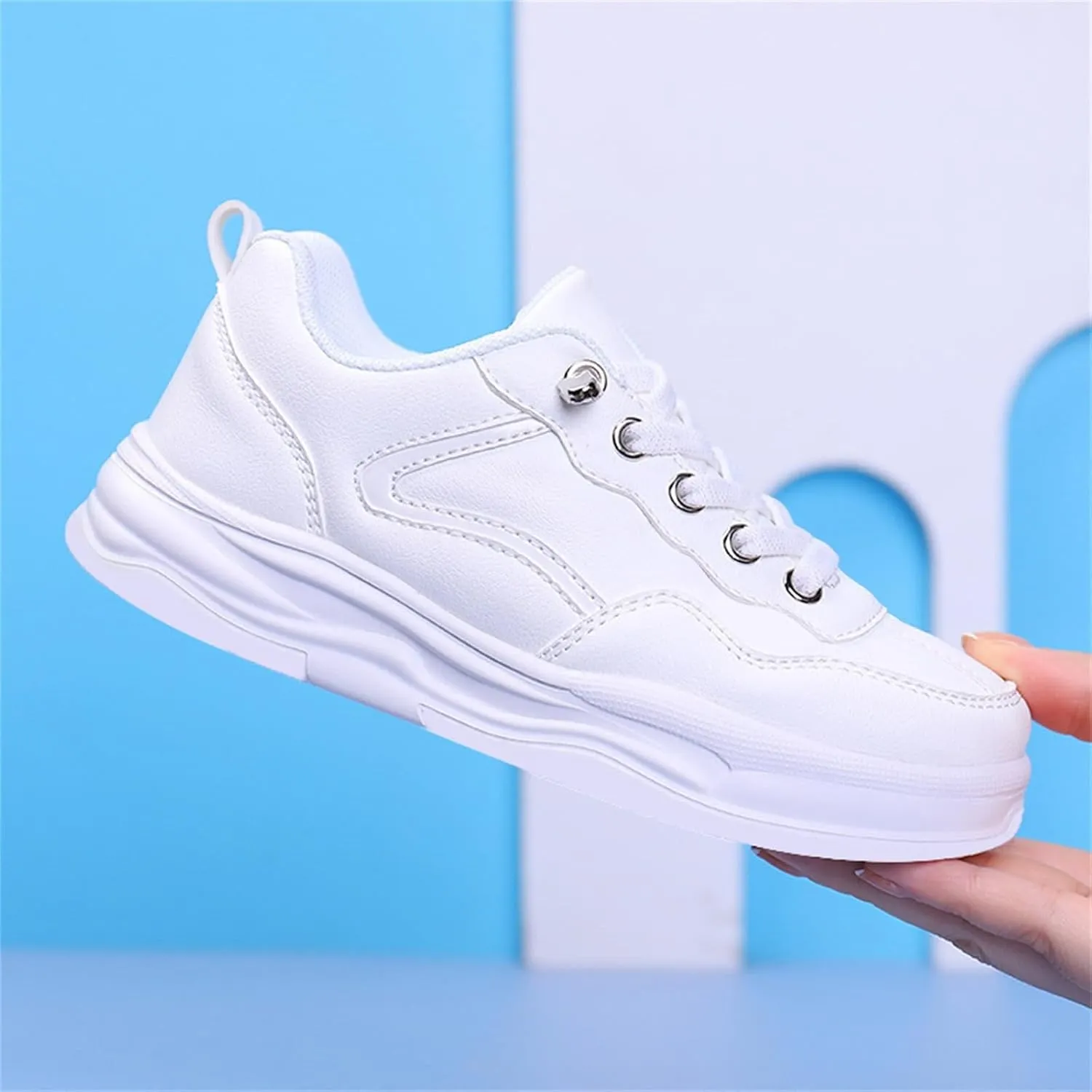 Kids Boys Running Sneakers Cute Breathable Comfy Lace Sport Shoes Toddler First Walking Ankle Sneakers for Baby Girls