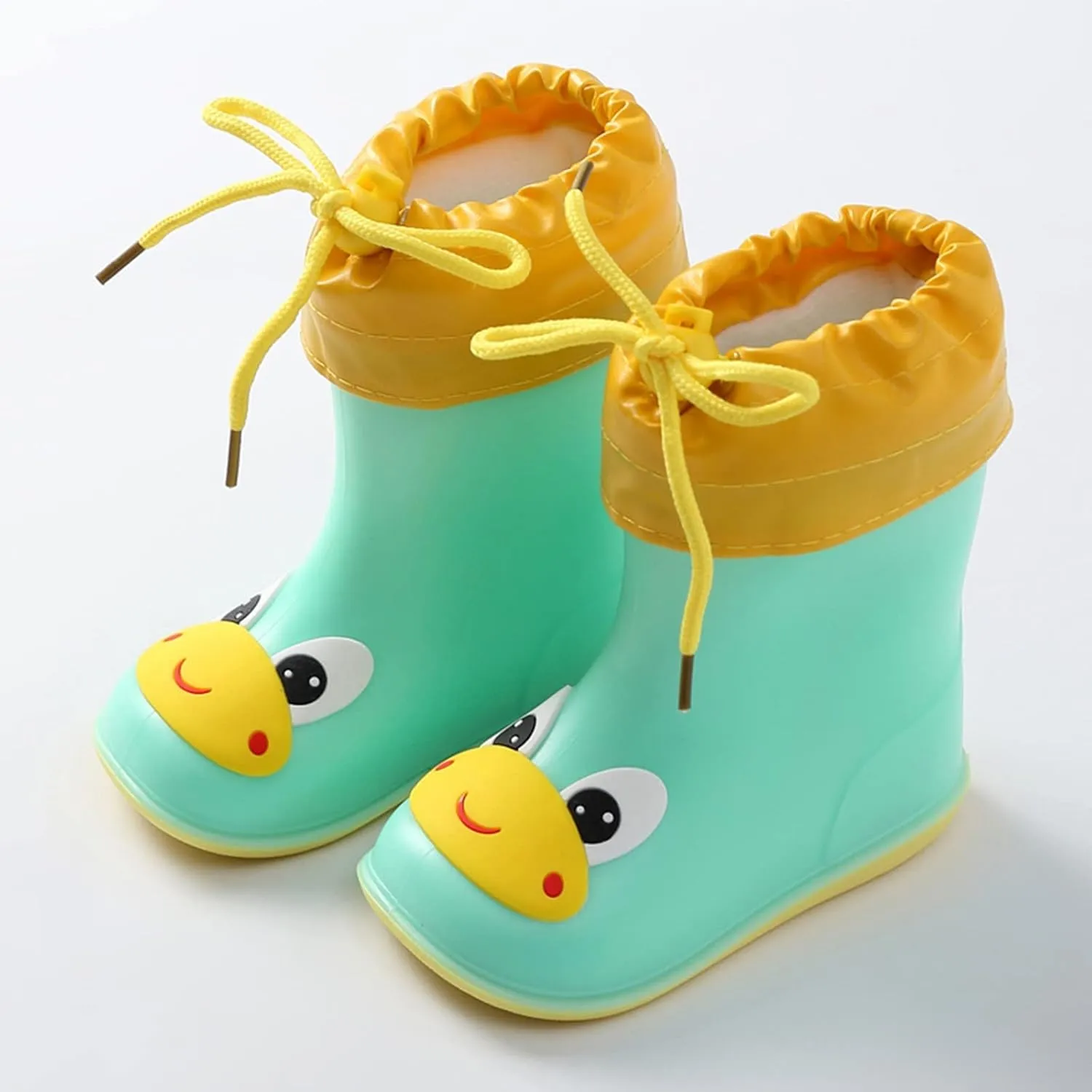 Kids Duck Boots Rain Boots Toddler Non Slip Rain Shoes Children Waterproof Boots for Boys and Girls Rubber Infant Shoes