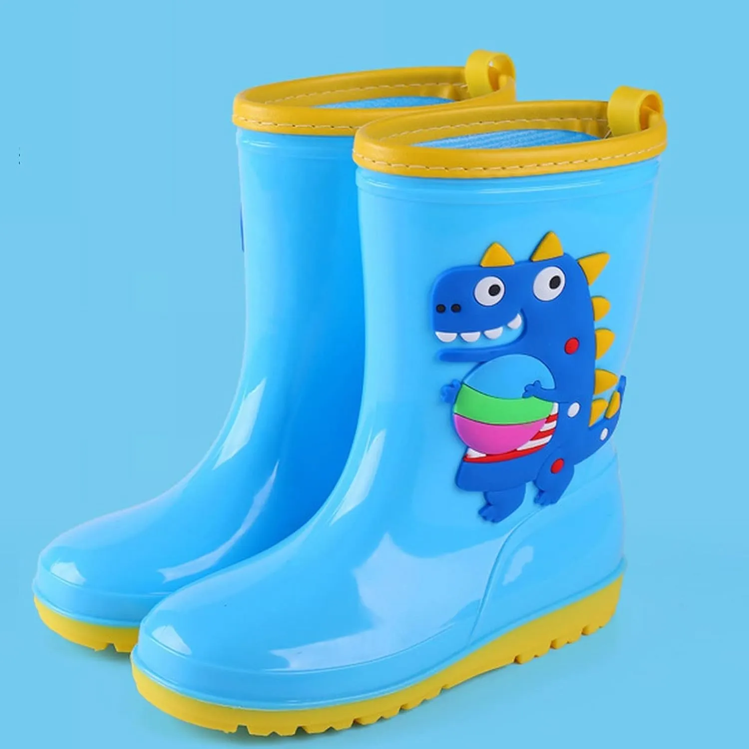 Kids Rain Boots for Boys Girls Children's Rain Shoes Water Shoes Toddler Waterproof Dinosaur Shoes Baby Boys' Shoes