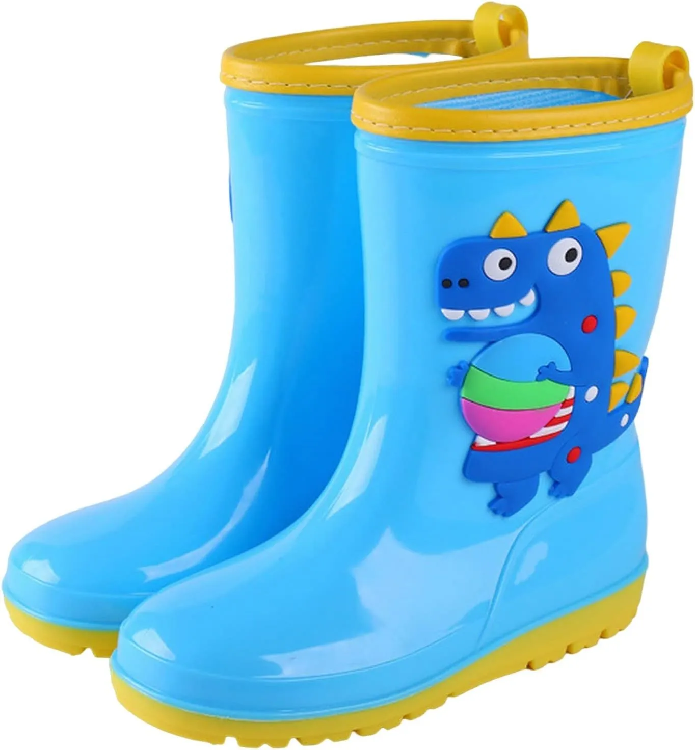 Kids Rain Boots for Boys Girls Children's Rain Shoes Water Shoes Toddler Waterproof Dinosaur Shoes Baby Boys' Shoes