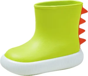 Kids Rain Boots for Girls Boys Toddler Waterproof Rubber Boots Cute Dinosaur Printed Baby Rubber Water Shoes