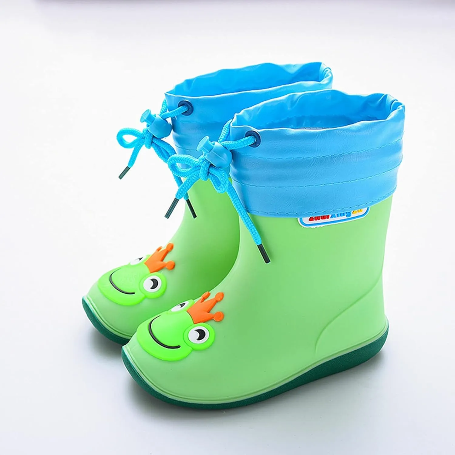 Kids Rain Boots for Girls Boys Waterproof Toddler Cute Cartoon Insulated Rubber boots with Snow Shoes for Kids