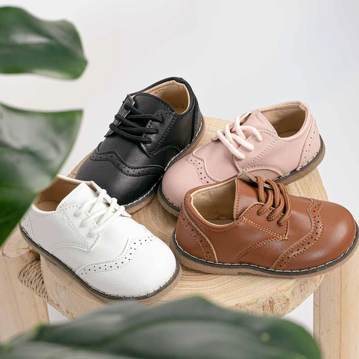KIDSUN Toddler Boy??s Girl??s Dress Shoes Comfort Lace-Up Oxford School Uniform Shoes Loafer Flats (Toddler/Little Kid) E-Black