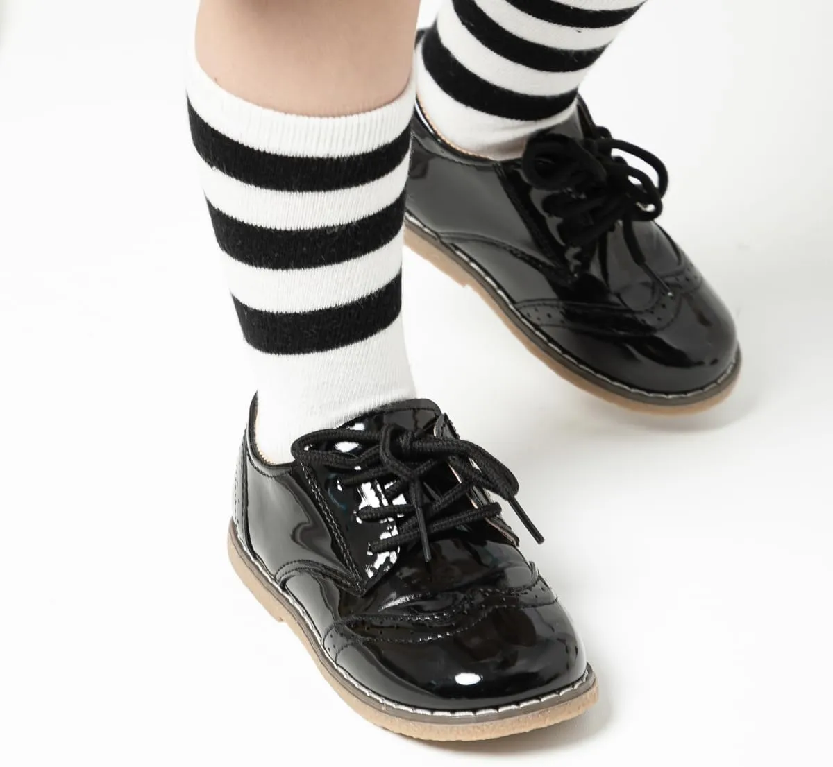 KIDSUN Toddler Boy??s Girl??s Dress Shoes Comfort Lace-Up Oxford School Uniform Shoes Loafer Flats (Toddler/Little Kid) E-Black